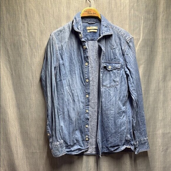 Mango Indigo Denim Shirt size medium